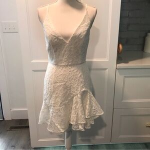 Yumi Kim Ivory lace Besos mini dress Sz small